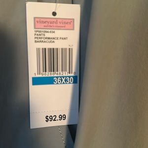 NWT Men’s Vineyard Vines performance pants barracuda